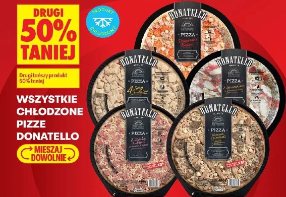 Wszystkie chłodzone pizze Donatello