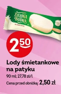 Lody śmietankowe na patyku Zielona Budka