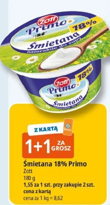 Śmietana 18% Primo Zott