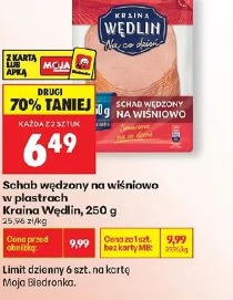 Schab wędzony na wiśniowo w plastrach Kraina Wędlin