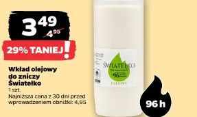 Wkład olejowy do zniczy Światełko