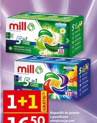 Kapsułki do prania z perełkami zmiękczającymi uniwersalne lub do koloru Mill