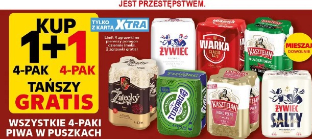 Wszystkie 4-paki piwa w puszkach