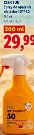 Cien Sun Spray do opalania dla dzieci SPF 50