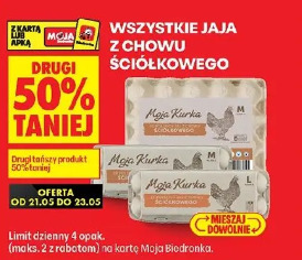 Jaja z chowu ściółkowego Moja Kurka