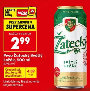 Piwo Žatecký Světlý Ležák