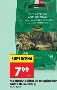 Makaron tagliatelle ze szpinakiem Gusto Bello