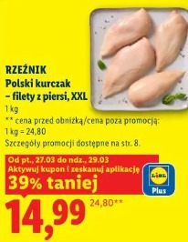 Rzeźnik Polski kurczak – filety z piersi, XXL