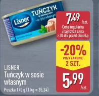 Lisner Tuńczyk w sosie własnym