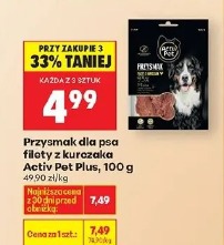 Przysmak dla psa filety z kurczaka Acti Pet Plus, 100 g
