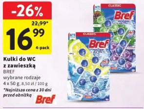 Bref kulki do WC z zawieszką