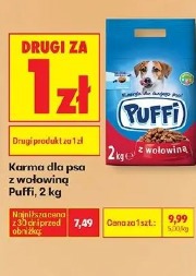 Karma dla psa z wołowiną Puffi
