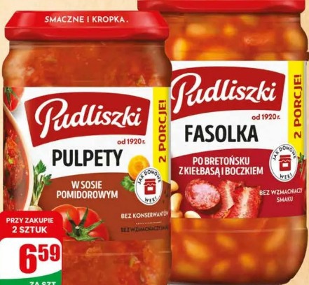 Fasolka po bretońsku z kiełbasą i boczkiem Pudliszki