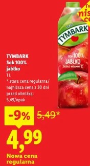 Tymbark Sok 100% jabłko