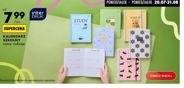 Interdruk Kalendarz szkolny różne rodzaje