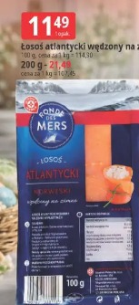 Ronde des Mers Łosoś atlantycki wędzony na zimno plastry