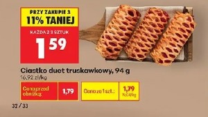 Ciastko duet truskawkowy