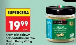 Krem pistacjowy bez dodatku cukrów Gusto Bello