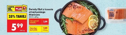 Świeży filet z łososia atlantyckiego Marinero