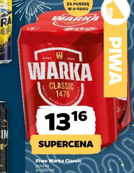 Piwo Warka Classic