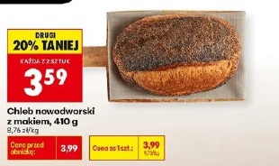 Chleb nowodworski z makiem