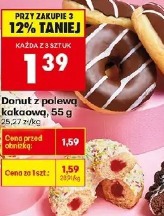 Donut z polewą kakaową