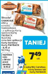 Strucla serowa truskawkowa OSKROBA