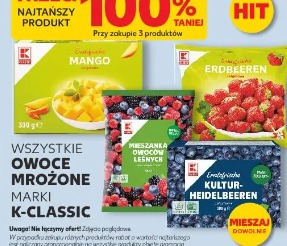 Wszystkie owoce mrożone marki K-Classic
