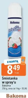 Śmietanka w spray'u Bakoma