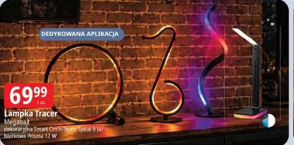 Lampka Tracer Megabajt dekoracyjna Smart Circle/Note/Spiral 9 W/biurkowa Prisma 12 W