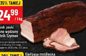 Boczek paski mocno wędzony Rzeźnik Szymon