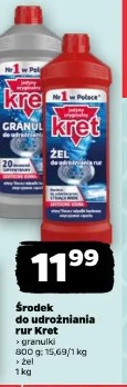 Środek do udrożniania rur Kret