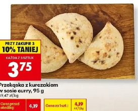 Przekąska z kurczakiem w sosie curry