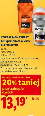 L'Oréal Men Expert Antyperspirant w kulce dla mężczyzn