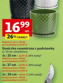 Doniczka ceramiczna z podstawką