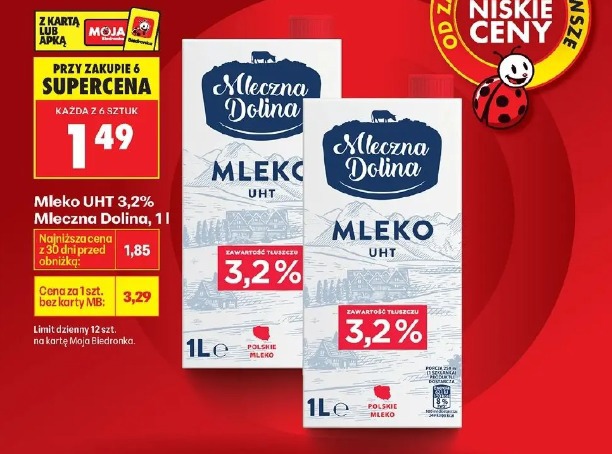Mleko UHT 3,2% Mleczna Dolina