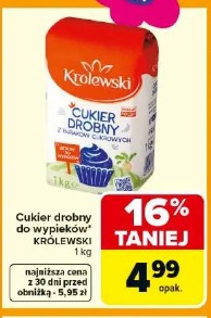 Cukier drobny do wypieków Królewski