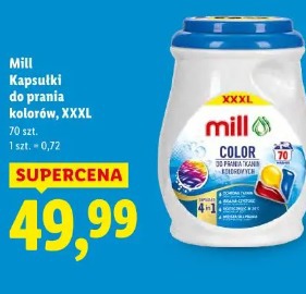 Mill Kapsułki do prania tkanin kolorowych, XXXL