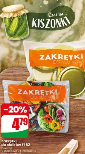 Zakrętki do słoików Fi 82