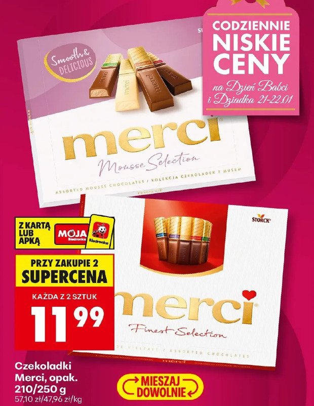 Czekoladki Merci