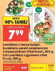 Lunchbox z kaszą bulgur, burakami, serem solankowym i słonecznikiem Vital Fresh lub Lunchbox z gyrosen Vital Fresh
