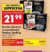 Karma dla kota w saszetkach Sheba, 12x85 g