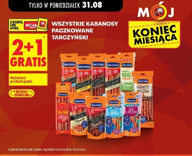 Wszystkie kabanosy paczkowane Tarczyński