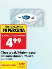 Chusteczki higieniczne Balsam Queen