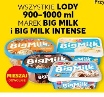 Wszystkie lody 900-1000 ml marek Big Milk i Big Milk Intense