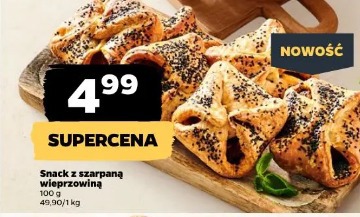 Snack z szarpaną wieprzowiną