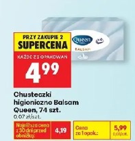 Chusteczki higieniczne Balsam Queen
