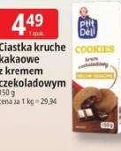 Ciastka kruche kakaowe z kremem czekoladowym Pitti Deli