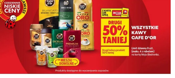 Wszystkie kawy Cafe d'Or