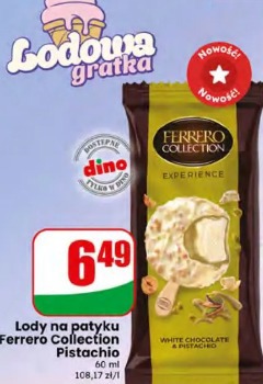 Lody na patyku Ferrero Collection Pistachio